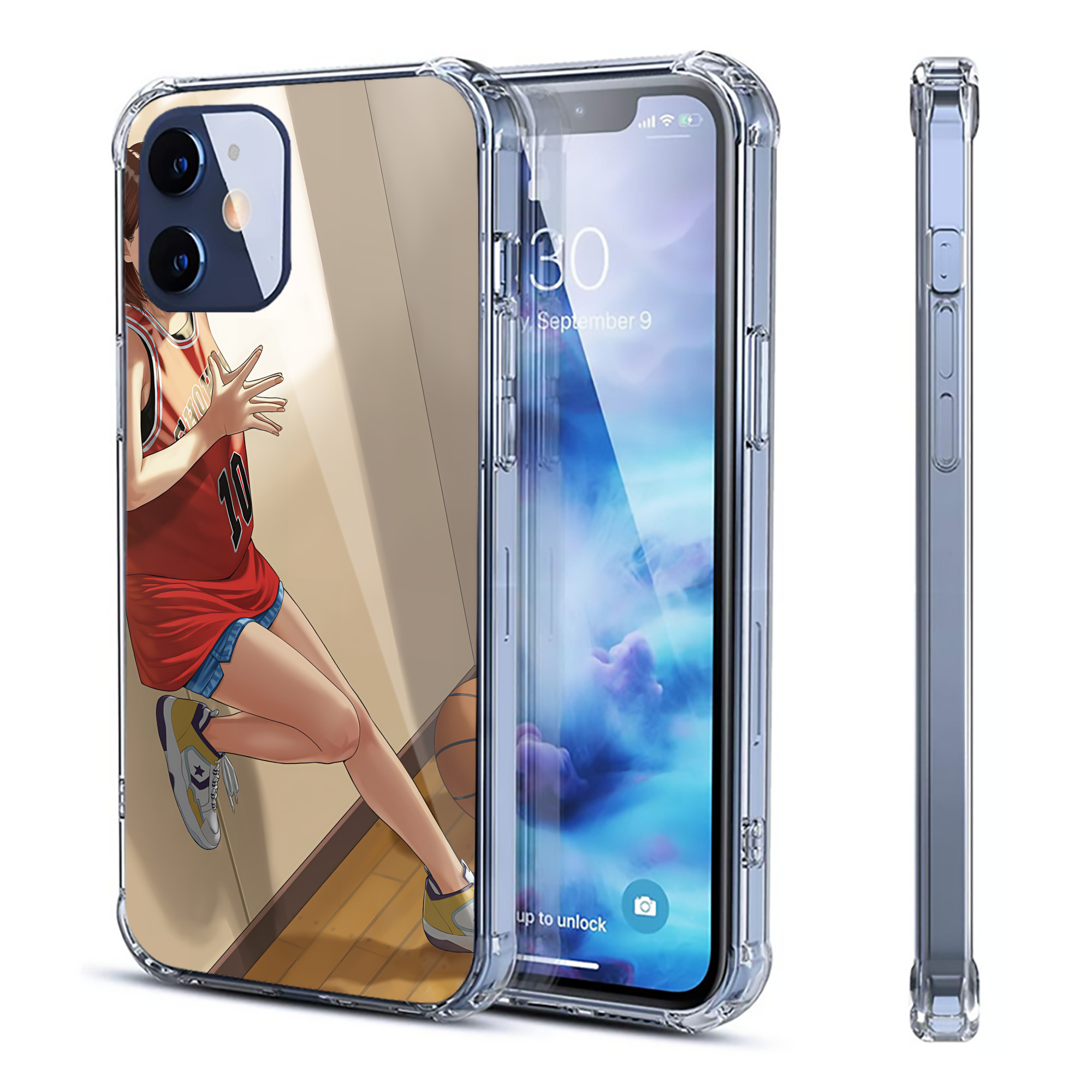 （画像用） SLAM DUNK／スラムダンク 【iPhone 12シリーズ対応】透明スマホケース（クリアソフトケース）